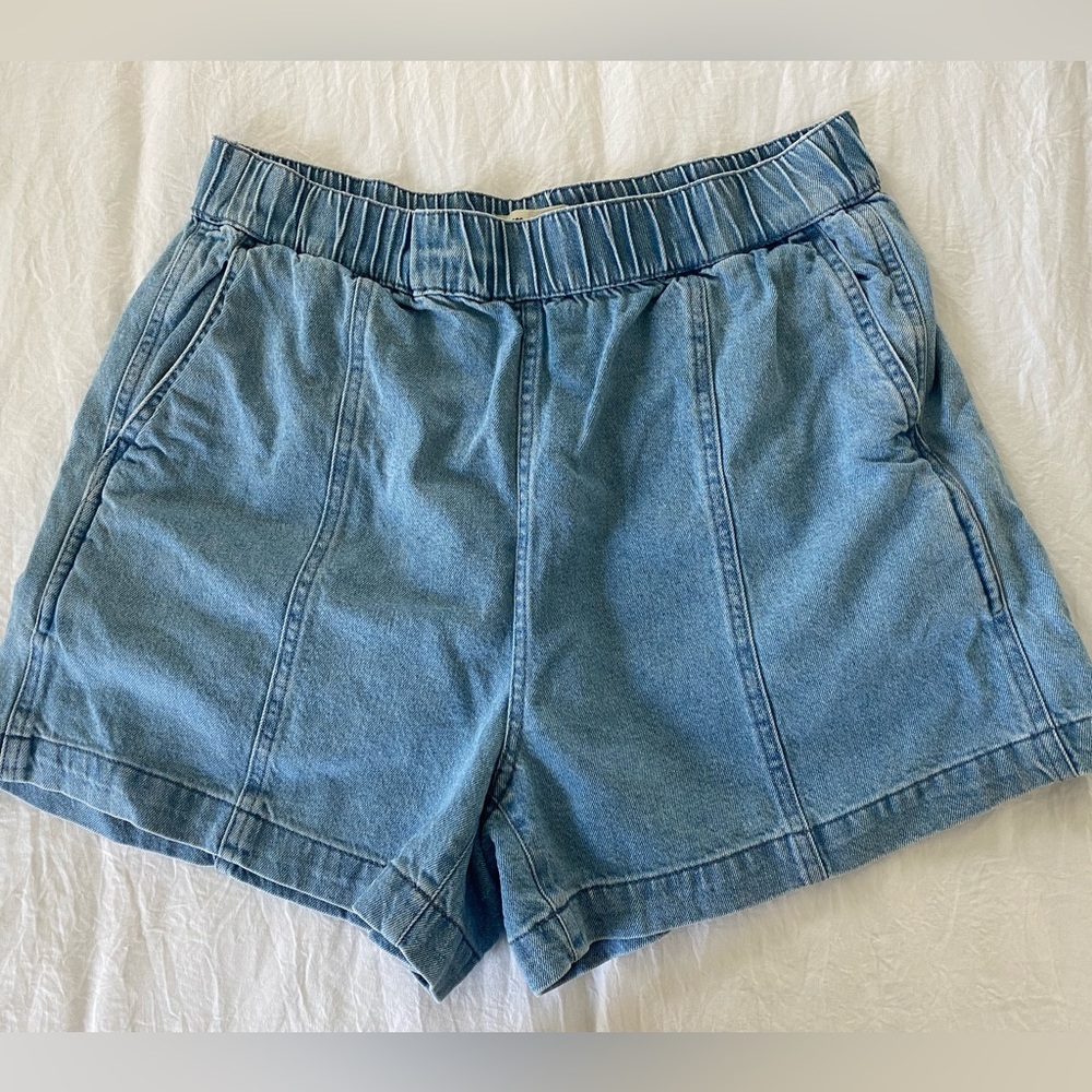 Madewell denim pull-on shorts